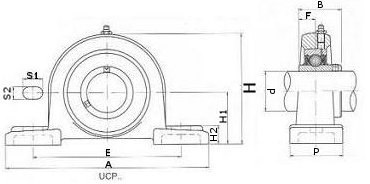 Ucp 204 подшипник размеры